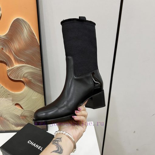 Chanel, Chanel 2024b autumn and winter boots, a must-have item for this season's autumn and 4zmhg6i0 - Image 3