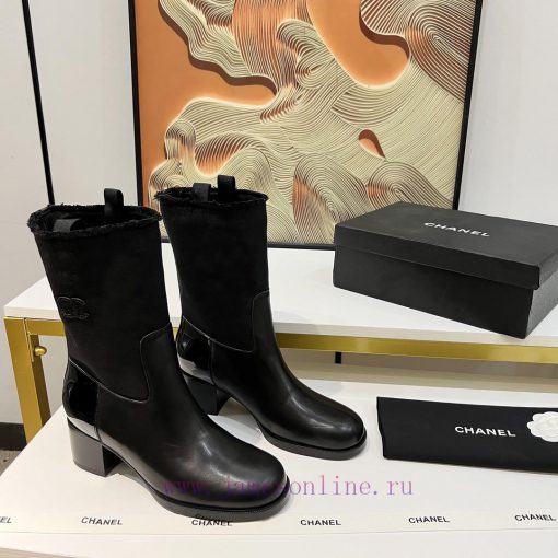 Chanel, Chanel 2024b autumn and winter boots, a must-have item for this season's autumn and 4zmhg6i0 - Image 4