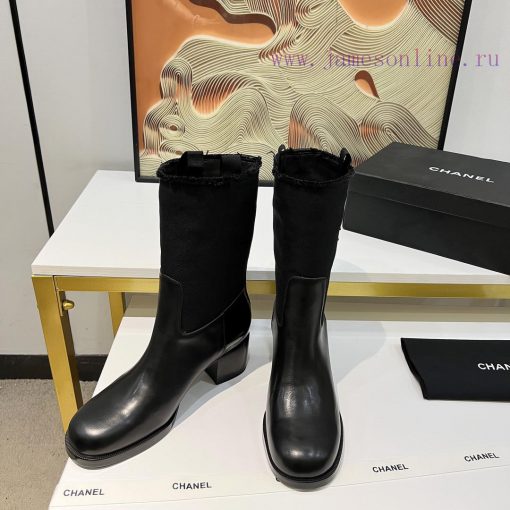 Chanel, Chanel 2024b autumn and winter boots, a must-have item for this season's autumn and 4zmhg6i0 - Image 6