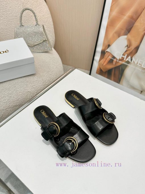 Chloe new style, cowhide fabric, sheepskin lining, sizes 35-43, leather sole plus 307kda8pe0 - Image 4