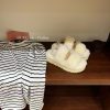 UGG plush slippers 𝐅𝐥𝐮𝐟𝐟𝐢𝐭𝐚 Teddy series thick soled elastic strap exposed toe plush shoes~Ajxk1ctj3