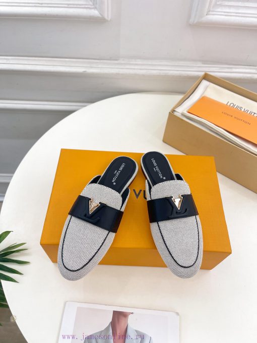 LV 2024 Early Autumn New Top Edition, featuring LV CAPRI flat bottomed open heel loafers andzt0jaxdy - Image 2
