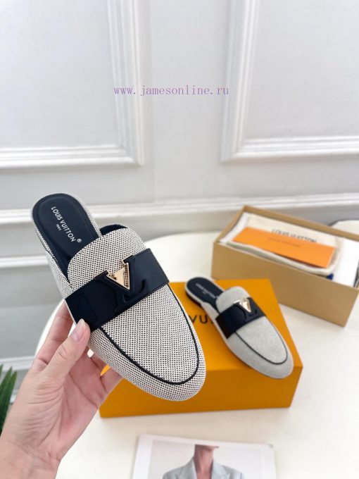 LV 2024 Early Autumn New Top Edition, featuring LV CAPRI flat bottomed open heel loafers andzt0jaxdy - Image 6