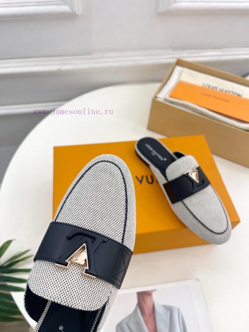 LV 2024 Early Autumn New Top Edition, featuring LV CAPRI flat bottomed open heel loafers andzt0jaxdy - Image 7