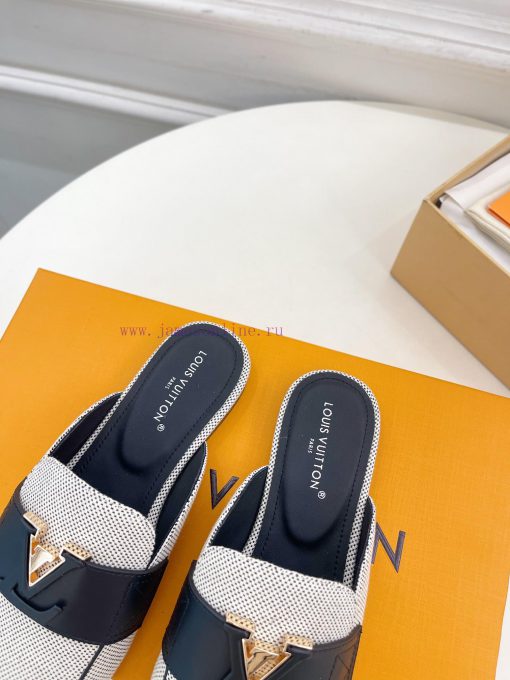LV 2024 Early Autumn New Top Edition, featuring LV CAPRI flat bottomed open heel loafers andzt0jaxdy - Image 9