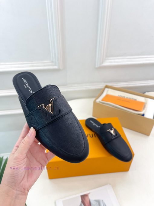 LV 2024 Early Autumn New Top Edition, featuring LV CAPRI flat bottomed open heel loafers and7bobmx0a - Image 6