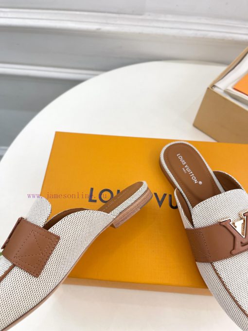 LV 2024 Early Autumn New Top Edition, featuring LV CAPRI flat bottomed open heel loafers andgut6ylxx - Image 9