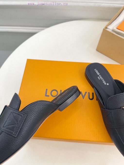 LV 2024 Early Autumn New Top Edition, featuring LV CAPRI flat bottomed open heel loafers and7bobmx0a - Image 8