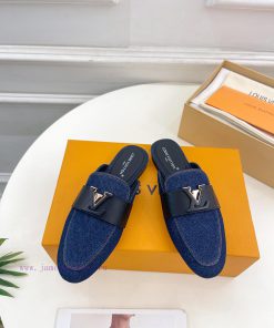LV 2024 Early Autumn New Top Edition, featuring LV CAPRI flat bottomed open heel loafers andxdwf865o