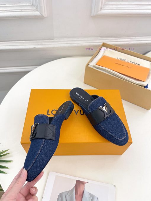 LV 2024 Early Autumn New Top Edition, featuring LV CAPRI flat bottomed open heel loafers andxdwf865o - Image 3