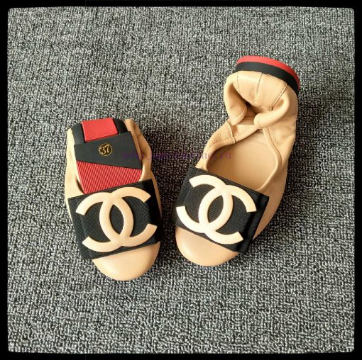 p. Classic Chanel Chicken rolls shoes, dance shoes made of imported sheep leather+sheep leatd3bbsam8 - Image 3