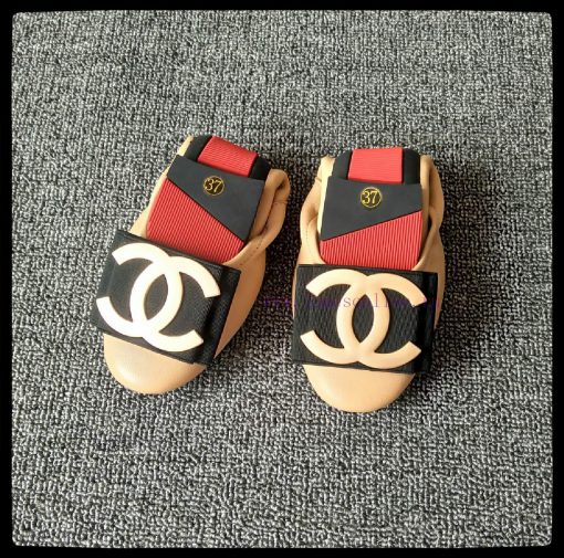 p. Classic Chanel Chicken rolls shoes, dance shoes made of imported sheep leather+sheep leatd3bbsam8 - Image 4
