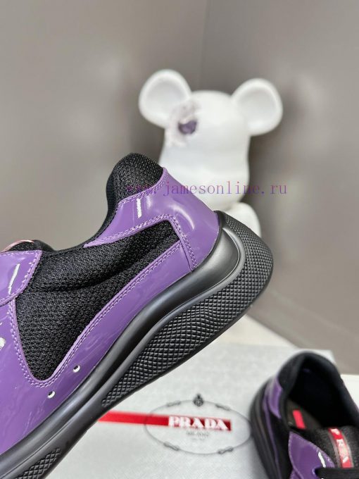 Prada Top Edition SneakersImported fly woven fabric with stitched patent leather on the uppeahzek77t - Image 9