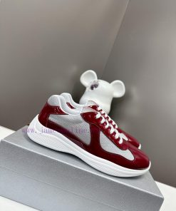 Prada Top Edition SneakersImported fly woven fabric with stitched patent leather on the uppev8jgwqj7
