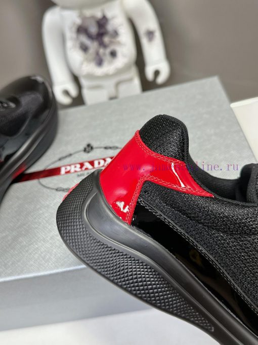 Prada Top Edition SneakersImported fly woven fabric with stitched patent leather on the uppenr4drj2u - Image 9