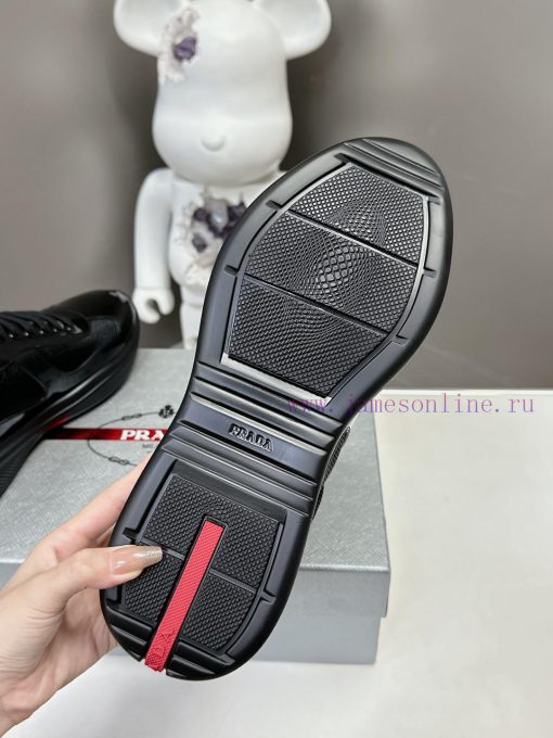 Prada Top Edition SneakersImported fly woven fabric with stitched patent leather on the uppenr4drj2u - Image 10