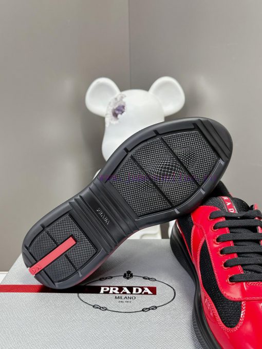 Prada Top Edition SneakersImported fly woven fabric with stitched patent leather on the uppe4kleylm0 - Image 10