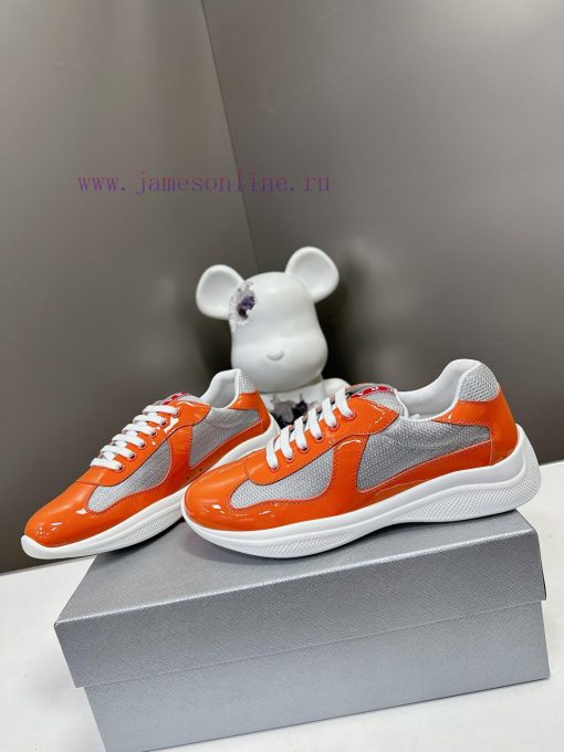 Prada Top Edition SneakersImported fly woven fabric with stitched patent leather on the uppedx4vjozi - Image 6