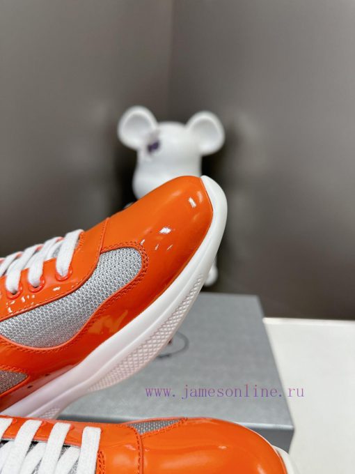 Prada Top Edition SneakersImported fly woven fabric with stitched patent leather on the uppedx4vjozi - Image 7