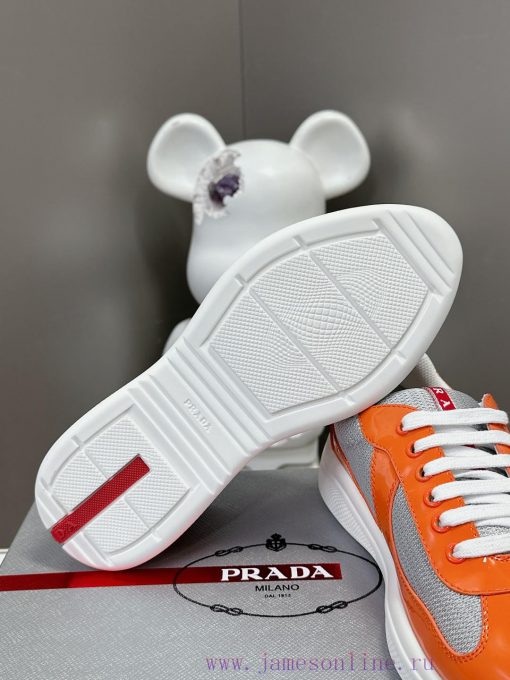Prada Top Edition SneakersImported fly woven fabric with stitched patent leather on the uppedx4vjozi - Image 10