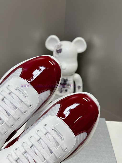 Prada Top Edition SneakersImported fly woven fabric with stitched patent leather on the uppe9cd35d14 - Image 7
