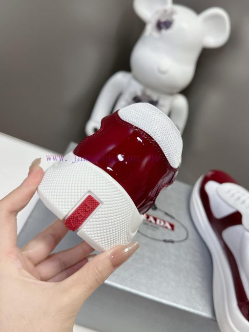 Prada Top Edition SneakersImported fly woven fabric with stitched patent leather on the uppe9cd35d14 - Image 8