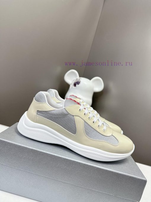 Prada Top Edition SneakersImported fly woven fabric with stitched patent leather on the uppende8hgja