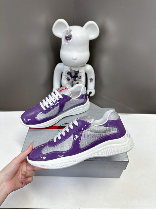 Prada Top Edition SneakersImported fly woven fabric with stitched patent leather on the uppeda4tofxa - Image 6