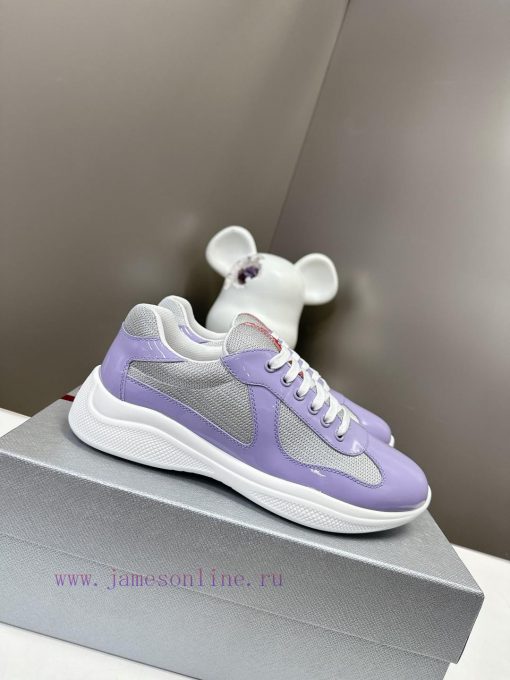 Prada Top Edition SneakersImported fly woven fabric with stitched patent leather on the uppe3zzi33km - Image 2