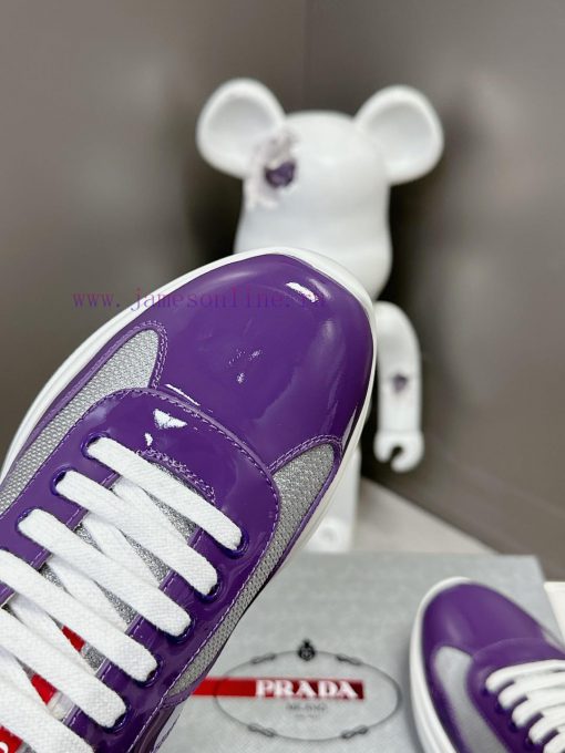 Prada Top Edition SneakersImported fly woven fabric with stitched patent leather on the uppeda4tofxa - Image 7