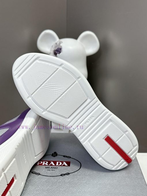Prada Top Edition SneakersImported fly woven fabric with stitched patent leather on the uppeda4tofxa - Image 10