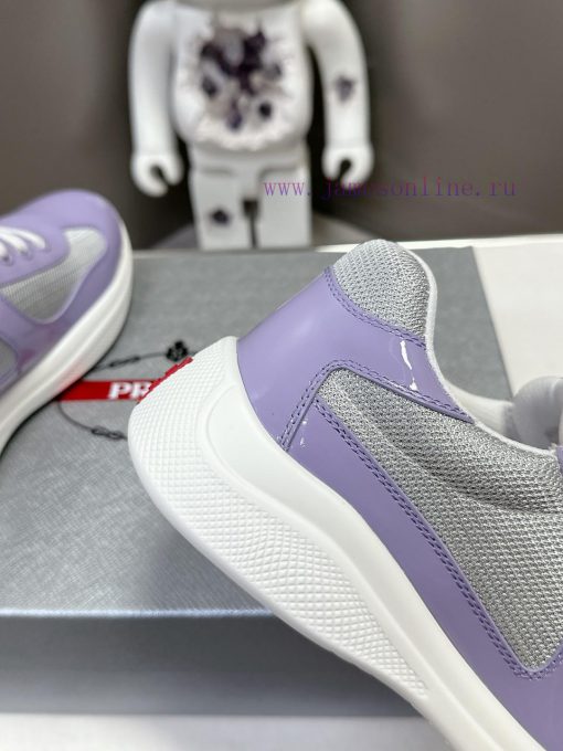Prada Top Edition SneakersImported fly woven fabric with stitched patent leather on the uppe3zzi33km - Image 9