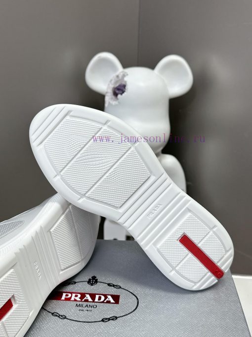 Prada Top Edition SneakersImported fly woven fabric with stitched patent leather on the uppe0a2elpi7 - Image 10