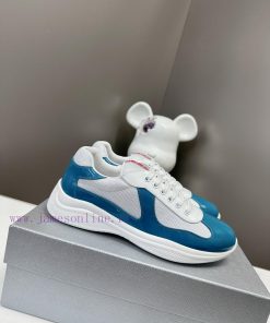 Prada Top Edition SneakersImported fly woven fabric with stitched patent leather on the uppepaoen0zx