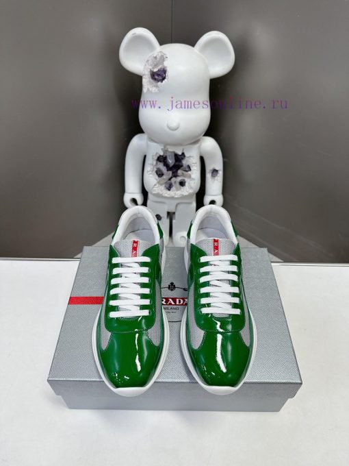 Prada Top Edition SneakersImported fly woven fabric with stitched patent leather on the uppe6gzognle - Image 3