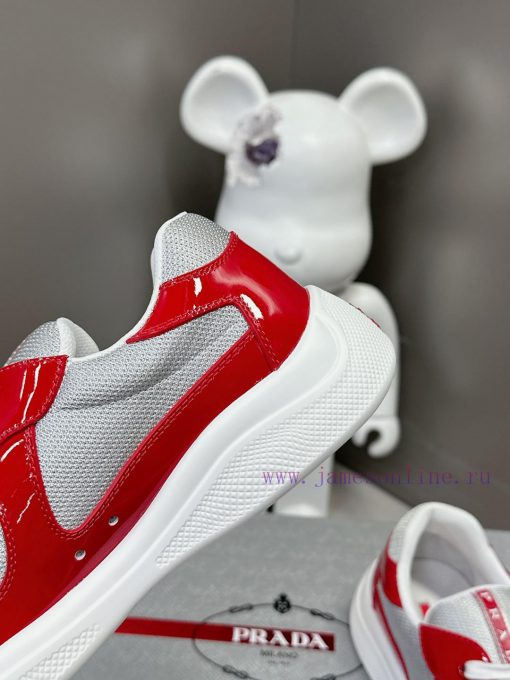 Prada Top Edition SneakersImported fly woven fabric with stitched patent leather on the uppe0ayqh6ju - Image 9