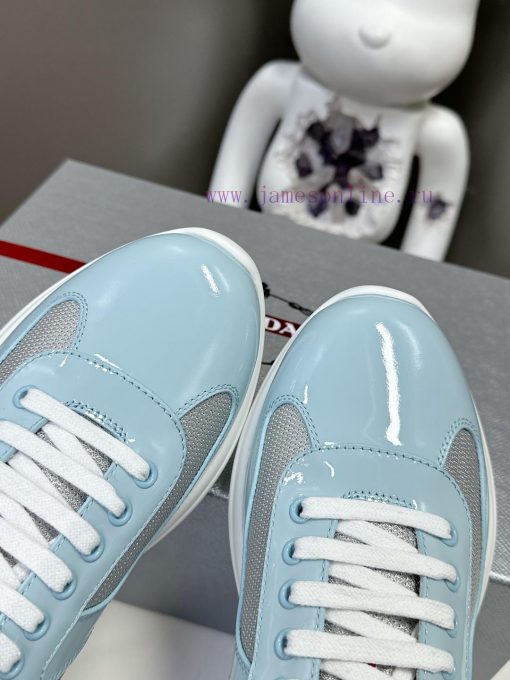 Prada Top Edition SneakersImported fly woven fabric with stitched patent leather on the uppezd4m9uj2 - Image 7