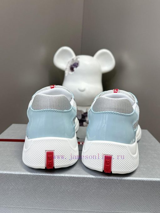 Prada Top Edition SneakersImported fly woven fabric with stitched patent leather on the uppezd4m9uj2 - Image 8