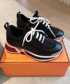 Men's 20Hermes Home 24ss Autumn and Winter New Product Classic Dad Shoes with British color wuj7np3c