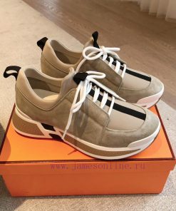 Men's 20Hermes Home 24ss Autumn and Winter New Product Classic Dad Shoes with British color 331zksxx