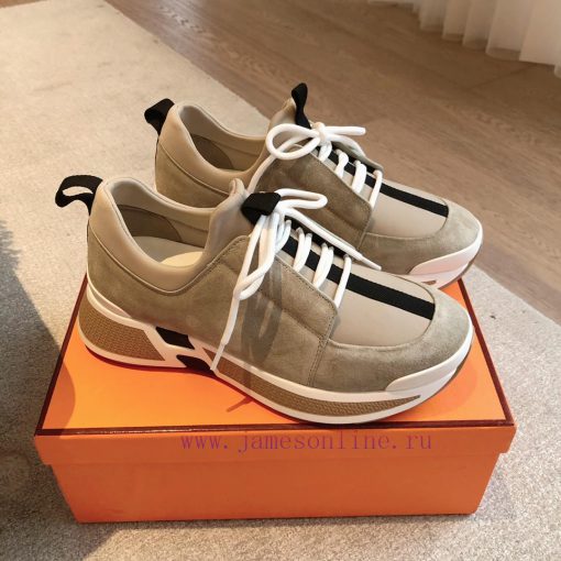 Men's 20Hermes Home 24ss Autumn and Winter New Product Classic Dad Shoes with British color 331zksxx