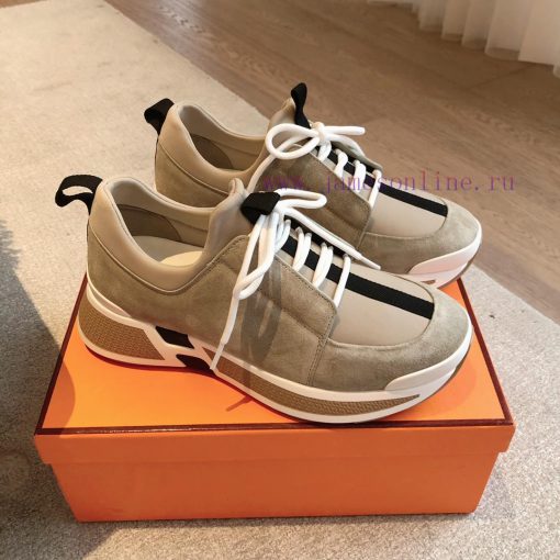 Men's 20Hermes Home 24ss Autumn and Winter New Product Classic Dad Shoes with British color 331zksxx - Image 2