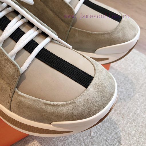 Men's 20Hermes Home 24ss Autumn and Winter New Product Classic Dad Shoes with British color 331zksxx - Image 5