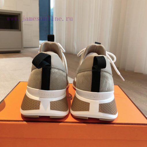 Men's 20Hermes Home 24ss Autumn and Winter New Product Classic Dad Shoes with British color 331zksxx - Image 7