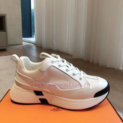 Men's 20Hermes Home 24ss Autumn and Winter New Product Classic Dad Shoes with British color hr4lyqhg - Image 8