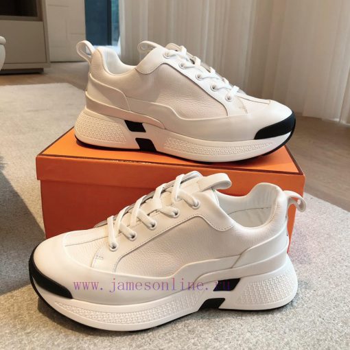 Men's 20Hermes Home 24ss Autumn and Winter New Product Classic Dad Shoes with British color hr4lyqhg - Image 9