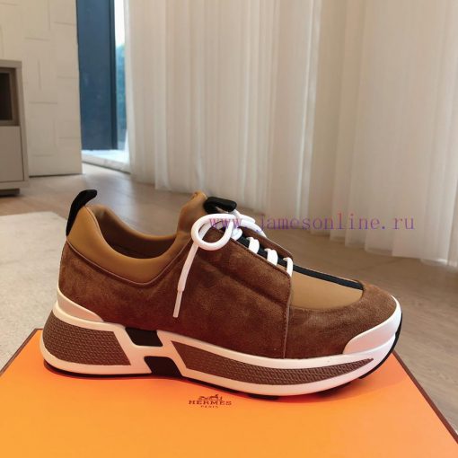 Men's 20Hermes Home 24ss Autumn and Winter New Product Classic Dad Shoes with British color qgdnc1qw - Image 8