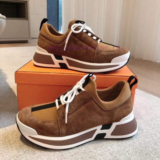 Men's 20Hermes Home 24ss Autumn and Winter New Product Classic Dad Shoes with British color qgdnc1qw - Image 9