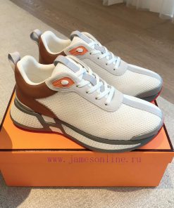 Men's 20Hermes Home 24ss Autumn and Winter New Product Classic Dad Shoes with British color uaut05er