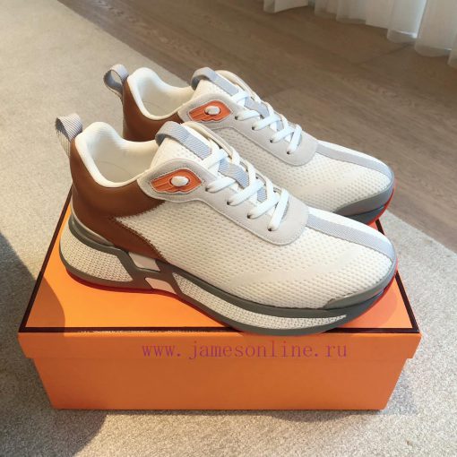 Men's 20Hermes Home 24ss Autumn and Winter New Product Classic Dad Shoes with British color uaut05er